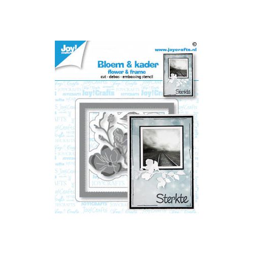 Snij-debos - embosstencil - lijst/bloem