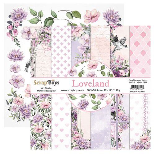 ScrapBoys Loveland paperset 30,5cm x 30,5cm