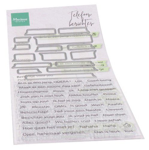 Marianne Design Clearstamps telefoonberichten