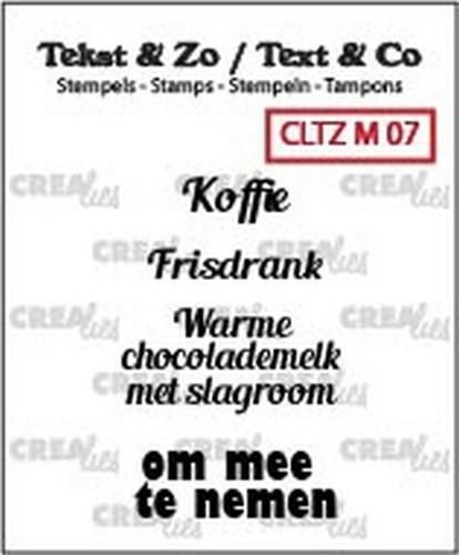 Crealies Clearstamp Tekst & Zo om mee te nemen