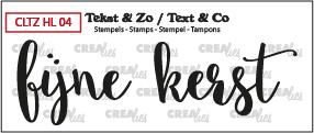 Crealies Clearstamp Tekst & Zo Fijne Kerst