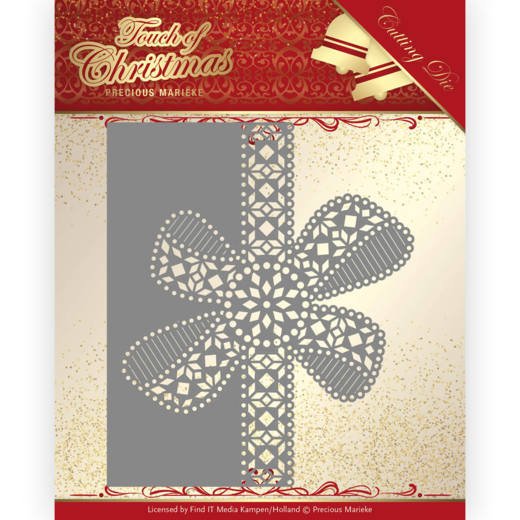 Die - Precious Marieke - Touch of Christmas - Christmas Bow Border