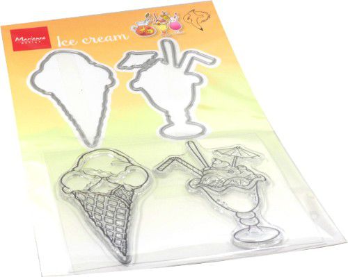 Marianne Design Clear Stamp & Die Hetty's Summer - ice cream