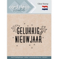 Card Deco Essentials - Clear Stamps - Gelukkig Nieuwjaar