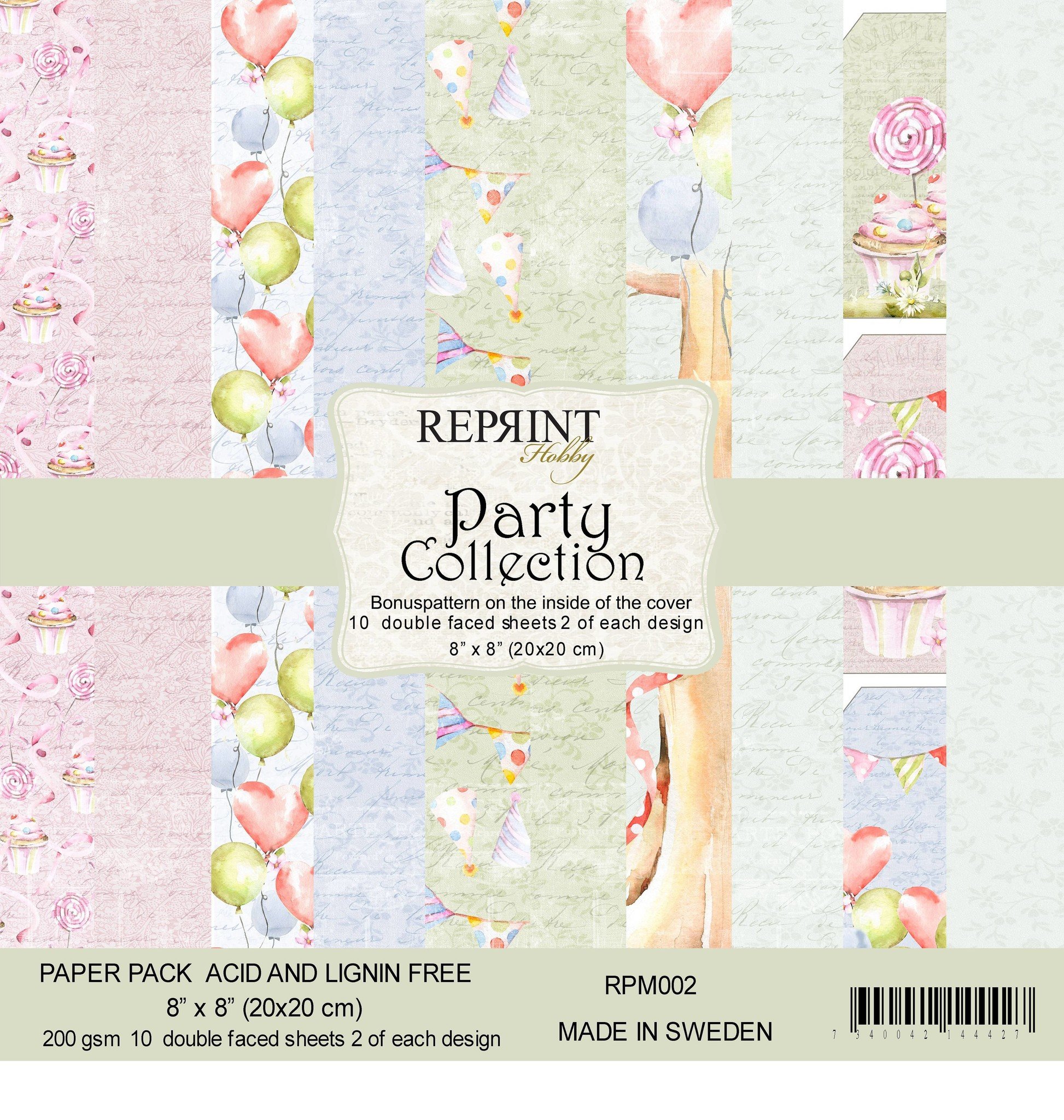 Reprint - Party Collection 20,3x20,3cm