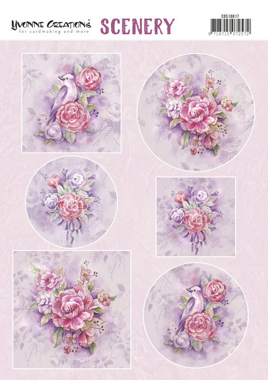 Push Out Scenery - Yvonne Creations - Pink Flowers