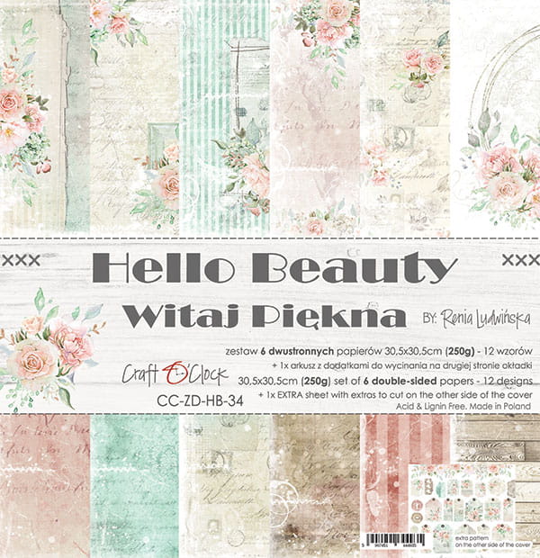 Hello Beauty 30.5x30.5cm