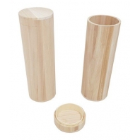 Houten wijnkist kokervorm