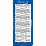 Starform Stickers Tekst : Hartelijk Gefeliciteerd 6 Gold