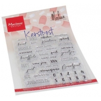 Marianne Design Clearstamps Kerst Post by Marleen