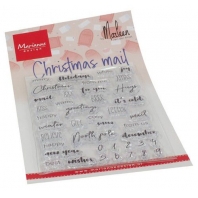 Marianne Design Clearstamps Christmas mail by Marleen