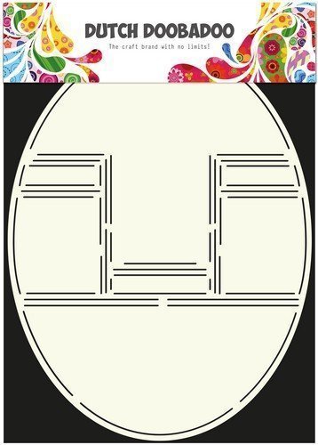 Dutch Doobadoo Dutch Card Art Stencil Pop-up kaart oval A4