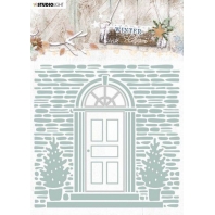 Studio Light Embossing Folder With Die Cut , Winter Charm nr 07