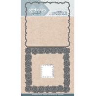 Card Deco -  Frame Card Snowflakes 4k