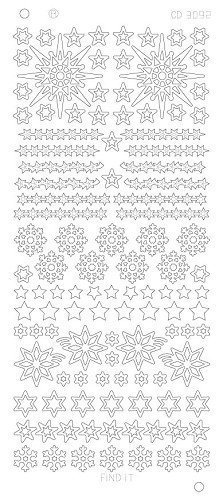 Various Stars Snowflake Platinum - Zilver   CD3092Z