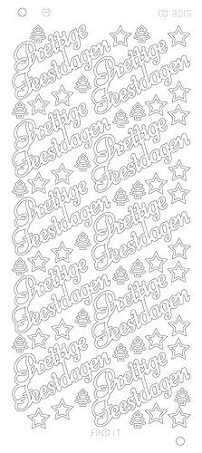 Prettige feestdagen groot platinum- goud CD 3015 G