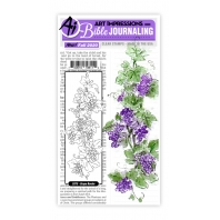 Bibble Journaling - Art Impressions - Grape Border
