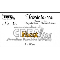 Crealies - Tekststanzen - Feest