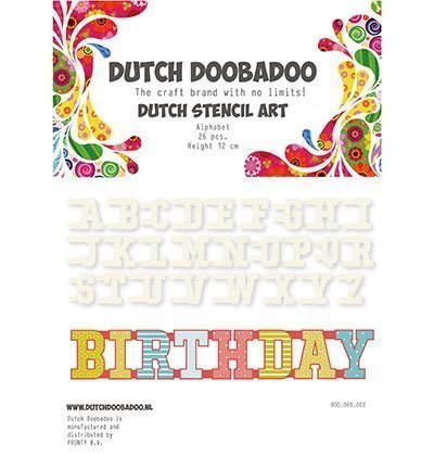 Stencil Art Alphabet A-Z